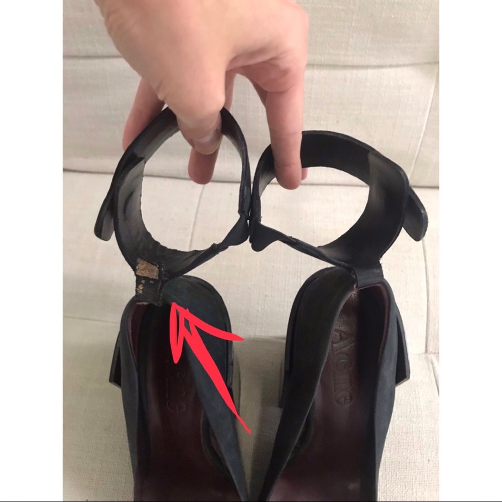 Acne Dark Green Terra Pump - Picture 6 of 8